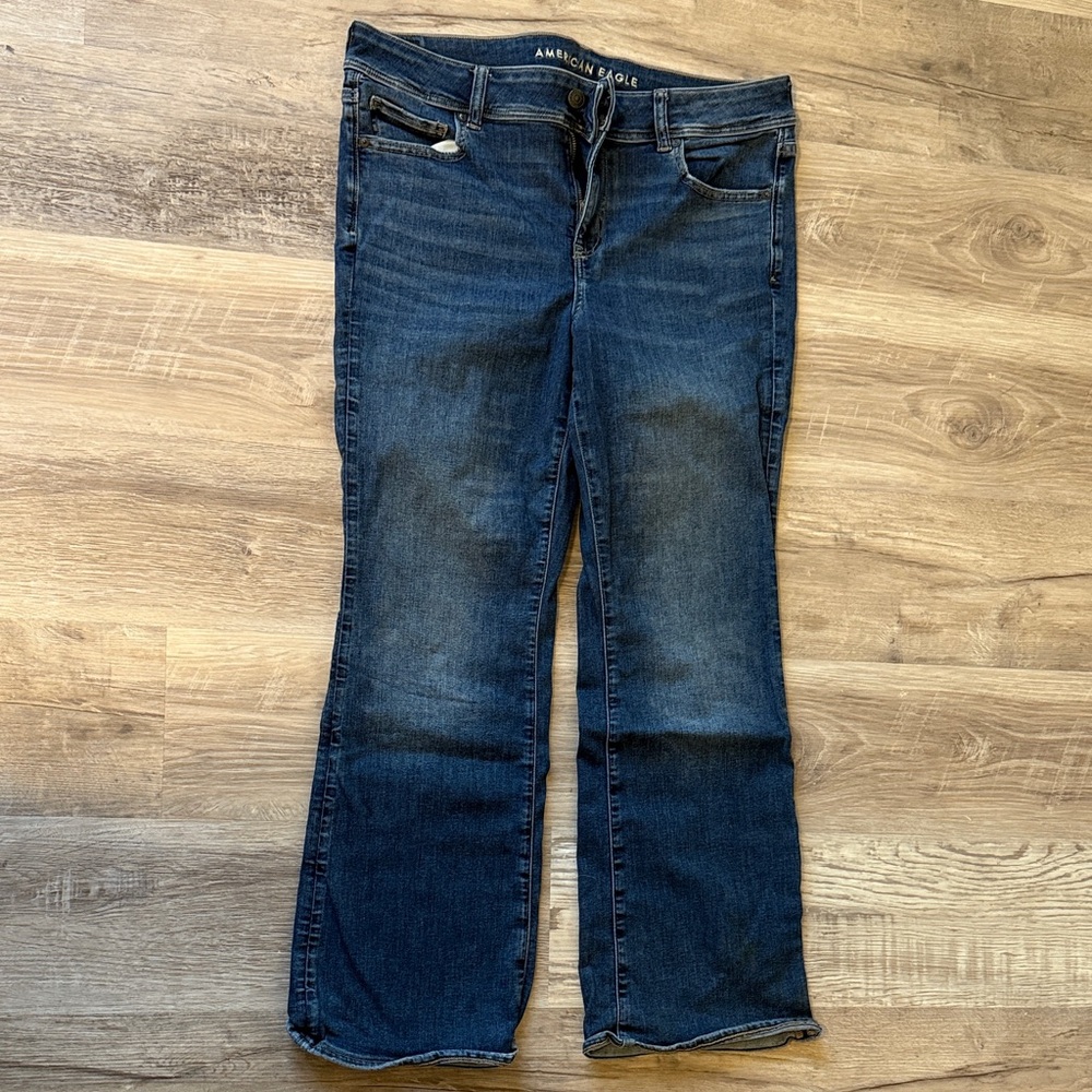 American Eagle Outfitters Dark Blue Flare Jeans